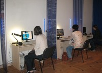 Представители Северных стран на выставке  «Истории Старого города» в рамках компьютерного фестиваля.