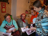 Беседа с участницами фольклорной группы с. Красноборское Пудожского р-на, 2008 г. 