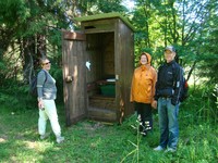 Открытие туалета в Подъельниках с финскими партнерами.