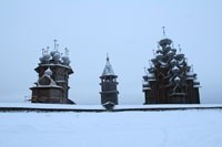 Зима в Кижах