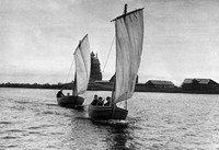 Кижанка,традиционная лодка Заонежья и острова Кижи.Фото из фондов музея-заповедника Кижи