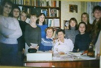 А.П. Титова среди участников спецсеминара Карельского пединститута, 1997 г.