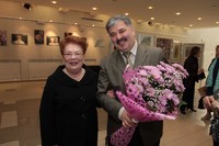 Э.Аверьянова и А. Манин, председатель госкомитета РК вопросам по национальной политики