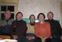 Сотрудники музея в д. Широкие Поля, Заонежье, 2007 г. 