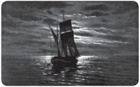 Рис. 16. Галиот на Ладожском озере (рисунок по фото В. И. Срезневского, 1903 г.)