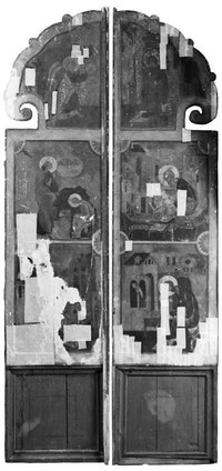 Рис. 1. Царские врата из Кемского Успенского собора. 1670 - начало 1680-х гг. Фото Ильи Думова, 2022 г.