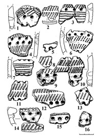 Рис.8. Образцы гребенчато-ямочной керамики