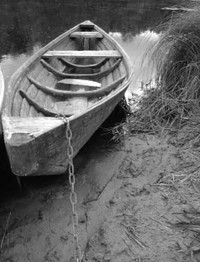 3. Последняя традиционная лодка, р. Оять в д. Ефремково (Фото автора). 