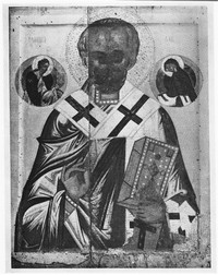 Рис. 3. Свт. Никола. Конец XV в. Икона из села Манихино