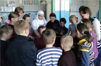 Фольклорный лекторий для школ Медвежьегорского р-на. Занятие «Игры крестьянских детей», село Толвуя