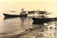 Большие рыбацкие лодки. Западный берег Инкеримаа (Чистов  1976)