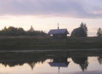 Часовня в сакральном ландшафте, Кенозеро. Фото А.Пермиловской, 2009 г.