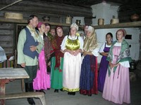 Выступление фольклорного театра музея-заповедника «Кижи». 2005 г.