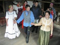 Выступление фольклорного театра музея-заповедника «Кижи». 2005 г.