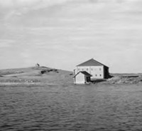 Дом Васильева в деревне Васильево. 1943 г. Финский военный фотоархив SA-Kuva