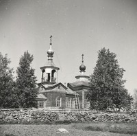 Церковь Рождества Пресвятой Богородицы в дер.  Паданский Погост. Фото 1940-х гг.