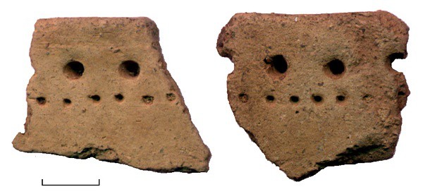 Рис.6. Фрагменты каргопольского сосуда (раскоп №1)