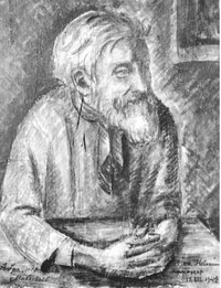 Рис.4. И.М.Абрамов (рисунок Ойво Хелениуса, д.Космозеро, 15 декабря 1942 г.; Кижи, НВФ-13867-118)