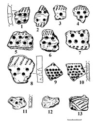 Рис.10. Образцы гребенчато-ямочной керамики