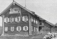 Рис.1. Дом Абрамовых в д.Космозеро. 23 мая 1944 г. (Кижи, НВФ-13867-96).