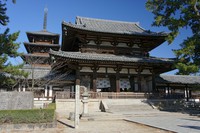 Рис. 1. Буддийские памятники Хорю-дзи (VII в. строительства). (фото из Википедии)
