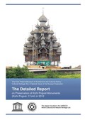Kizhi: The annual report to UNESCO World Heritage Center