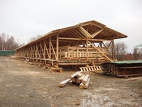 photo 5. Storage facility for the restored elements of the  Church.