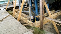 Fig.7. Mounting of curb for underground part of the foundation