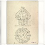 Чертёж обмерный. Главка 3 яруса (юго-западная сторона)