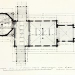 Л. 28. Петропавловская церковь, с. Лычный остров. Архитектор А.В. Ополовников. План церкви (обмер). 1948 г.