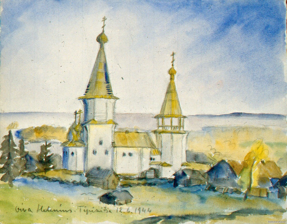 Церковь в д.Типиницы. 12 июня 1944 г.