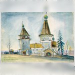 Церковь в д.Гимрека. 27 апр. 1943 г.