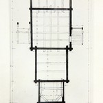 Л. 17. Успенская церковь, г. Кондопога. Архитектор А.В. Ополовников. План 1-1 и схема балок (обмер). 1948 г.