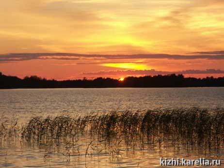 Красный закат, red sunset. Поощрительный приз в номинации "Заонежские просторы"