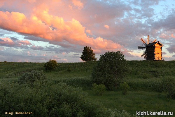 Мельница на острове Кижи