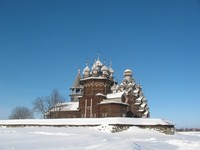 Кижский погост зимой