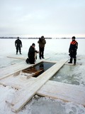 На острове Кижи отметили Праздник Крещения Господня