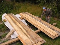 Замер влажности элементов древесины