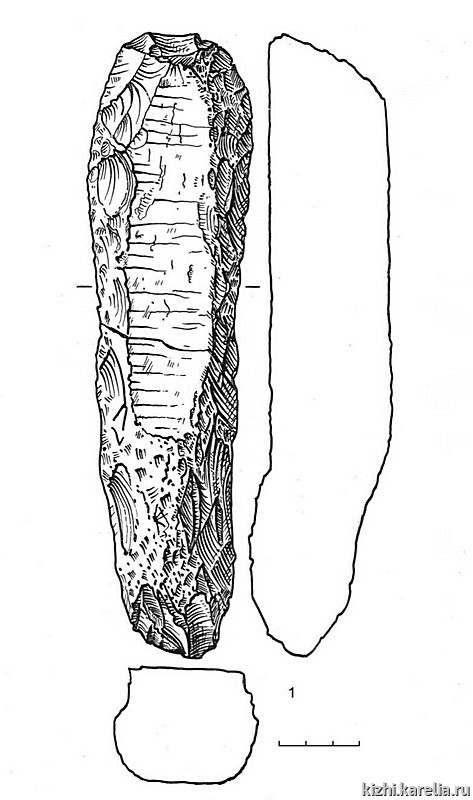 Рис.85. Инвентарь (сланец) поселения Вертилово 7