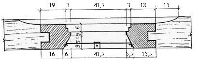 Илл. 10: Окно косящатое М 1:10