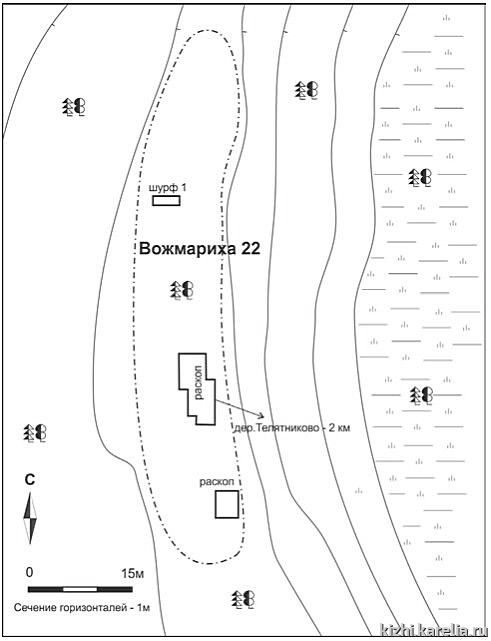 Рис.44. План поселения Вожмариха 22