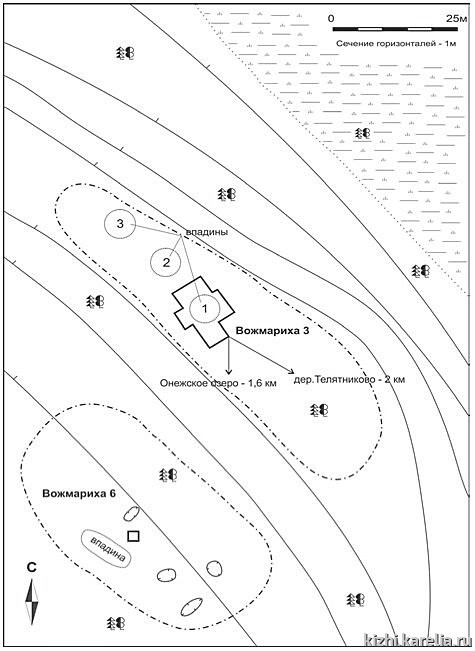 Рис.35. План поселений Вожмариха 3, 6