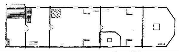 Рис.1. План Покровской церкви в Кижах. 1834 г.