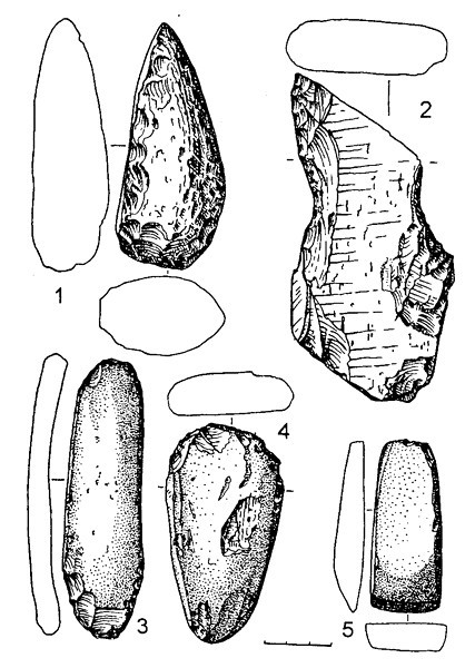 Рис.8. Предметы из сланца (раскоп №1)