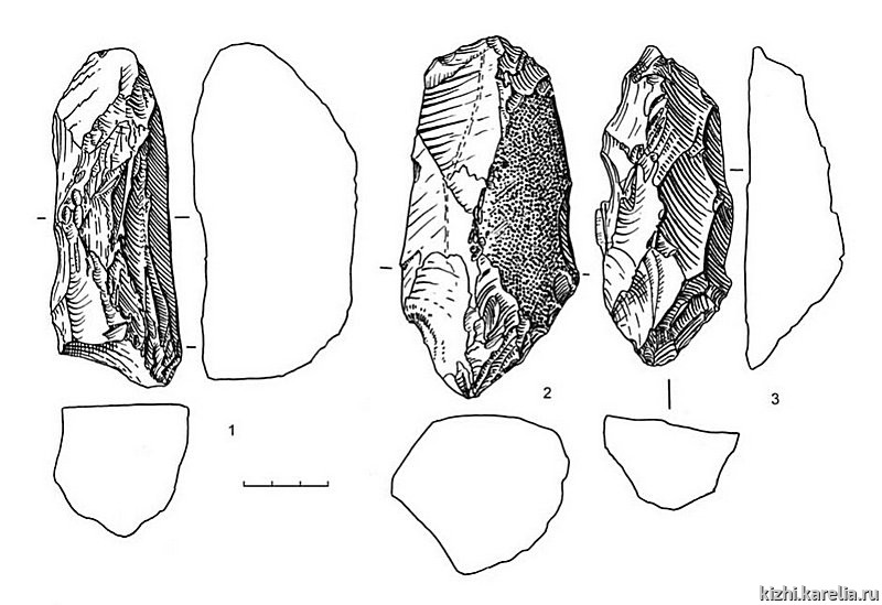 Рис.72. Инвентарь поселения Вертилово 3: 1–3 – сланец