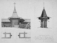 Чертёж ограды Кижского погоста.