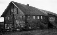 Родовой дом Степановых в деревне Посад. 1970-е гг. Музей-заповедник «Кижи». НВФ-5430