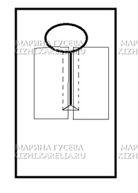 Рис. 13. Обработка разреза ворота планками.