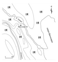 Рис. 12. Расположение поселения Ванчозеро 19