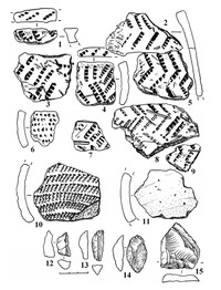 Рис.4. Находки из поселения Лижмозеро VI